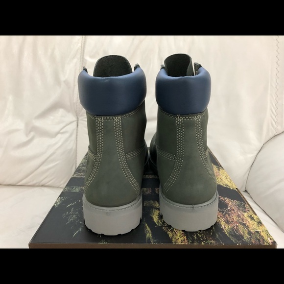 Timberland 6 Inch Boots Dark Grey Navy New Premium - Picture 5 of 7